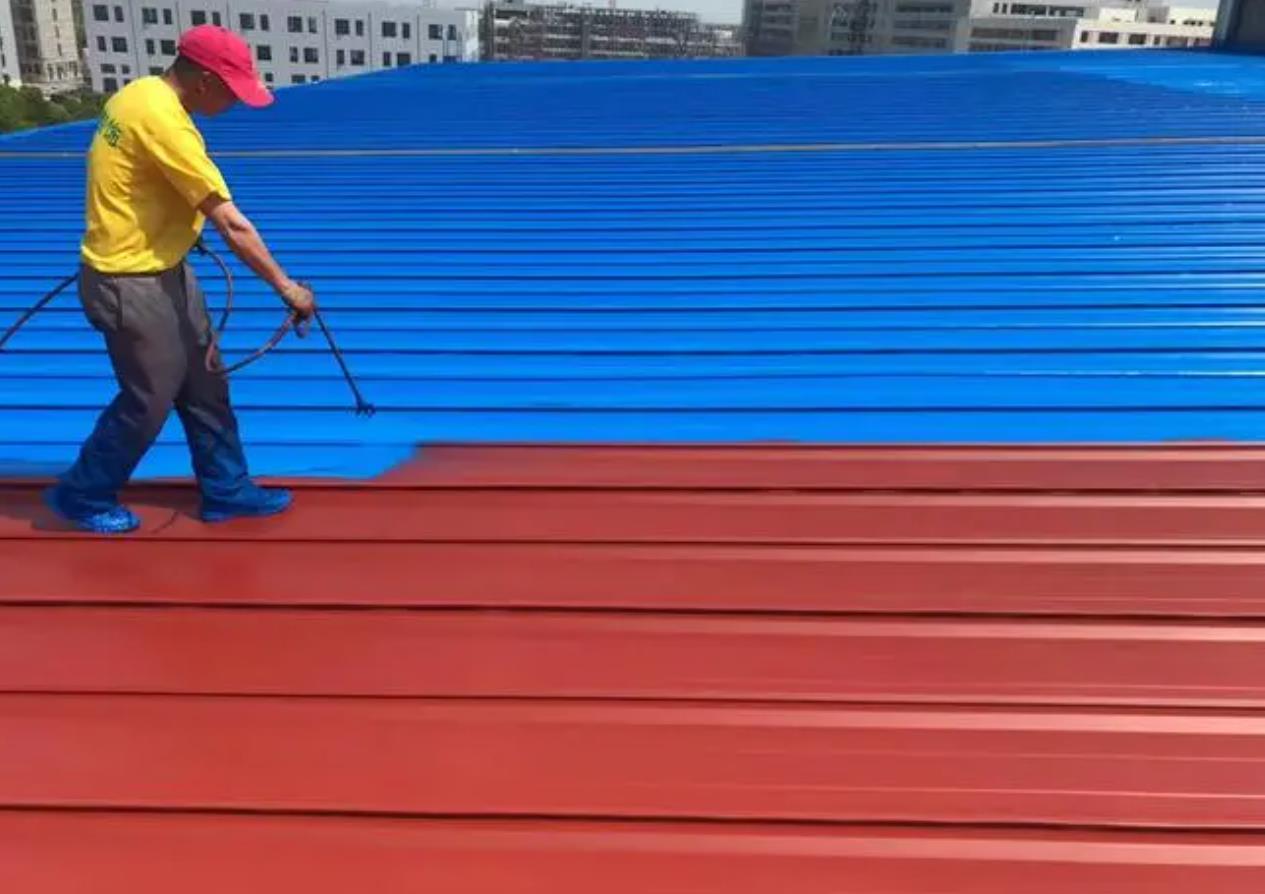 Colored steel tile anti-corrosion paint